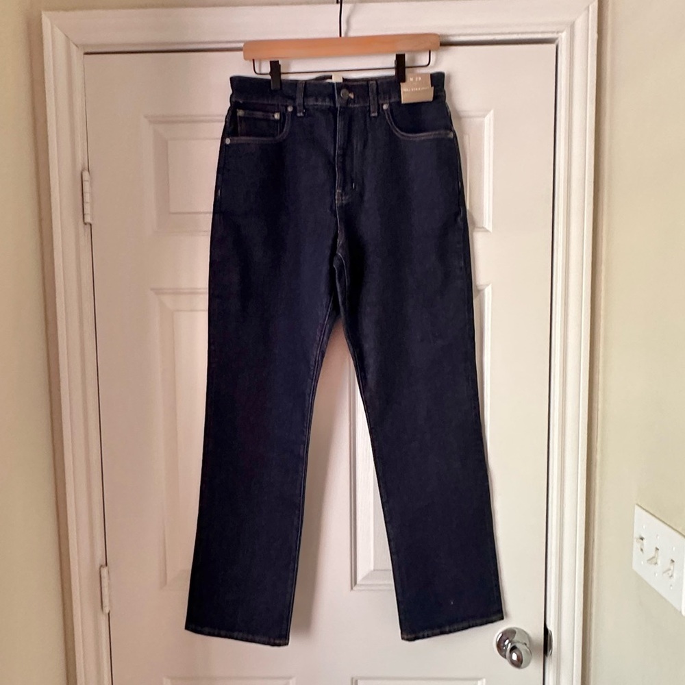 Madewell Darkwash 90’s Staright Leg Jean